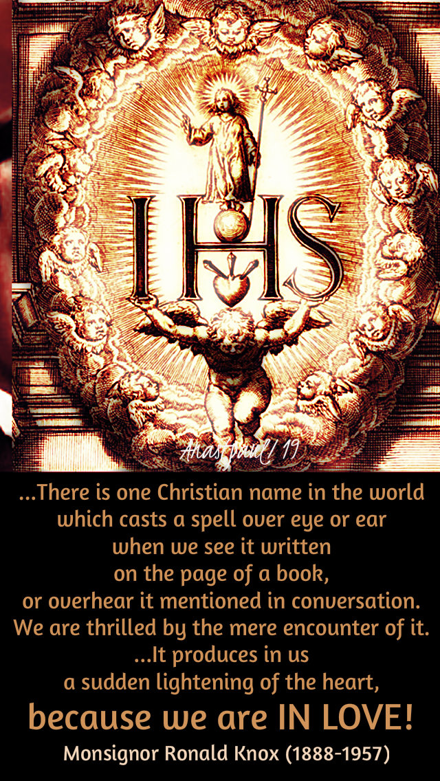 there is one christian name in the world - mons ronald knox 3 jan 2019.jpg