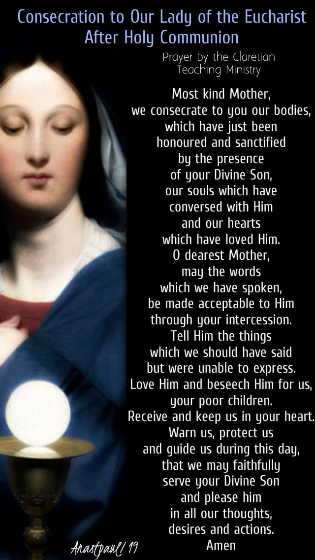 consecration to our lady of the eucharist after holy comm - 10 feb 2019 sun 5C.jpg
