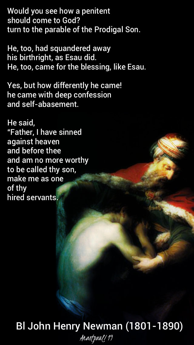 would you see how a penitent should come to god - bl john henry newman - 1 march 2019 - lent prep novena