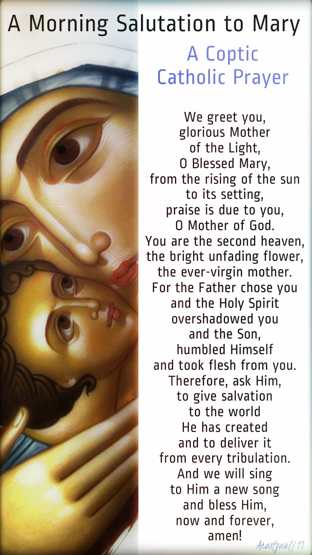 a morning salutation to mary - a coptic catholic prayer - 30 march 2019.jpg