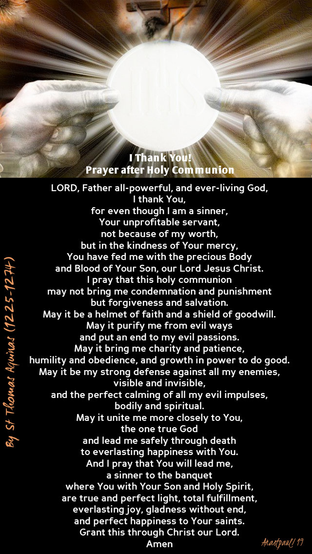 I thank YOU- prayer after holy comm st thomas aquinas - 31 march 2019.jpg
