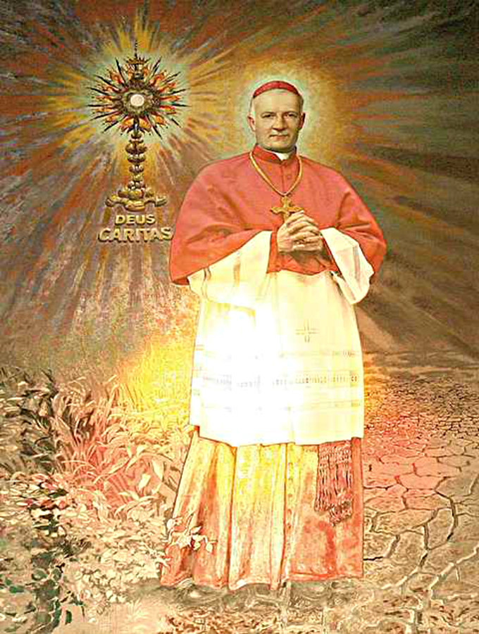 jozef with the holy eucharist