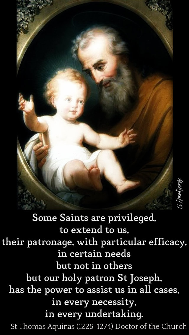 some saints are privileged...but st joseph - st thomas aquinas 19 march 2019.jpg