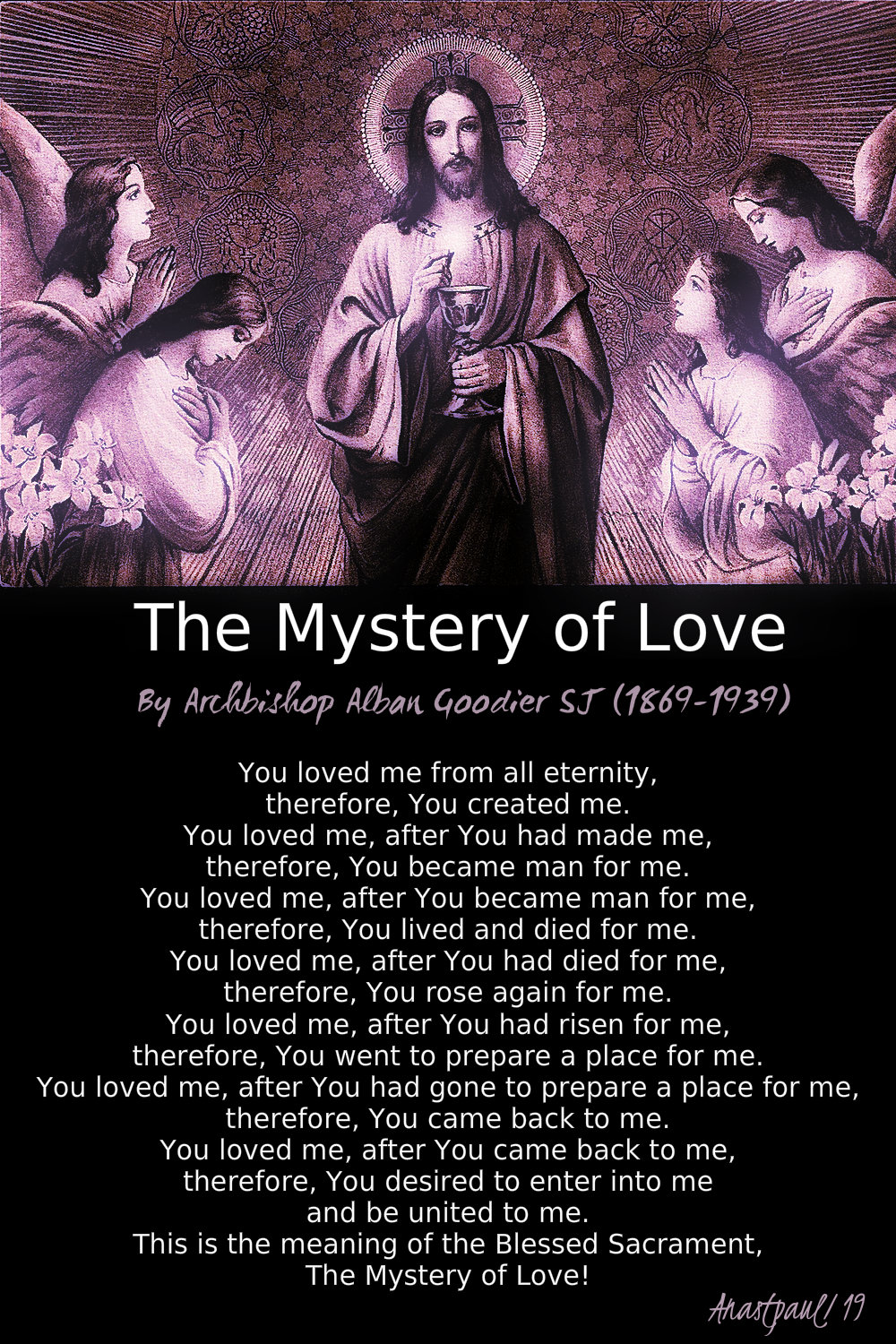 The mystery of love - sun reflec 17 march 2019 - archbishop alban goodier.jpg