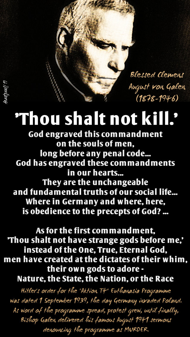 thou shalt not kill - bl clemens august von galen 22 march 2019.jpg