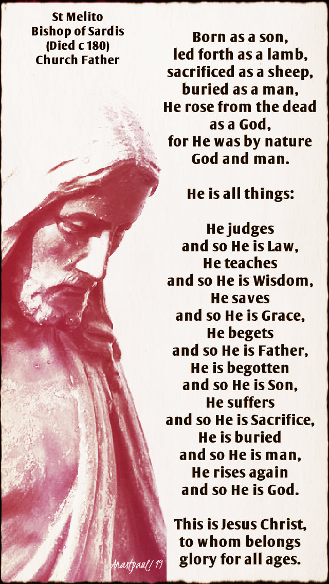 born as a son led forth as a lamb no 2 st melito 1 april 2019.jpg