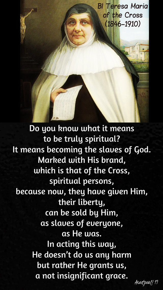 do youknow what it means - bl teresa maria of the cross - 23 april 2019.jpg