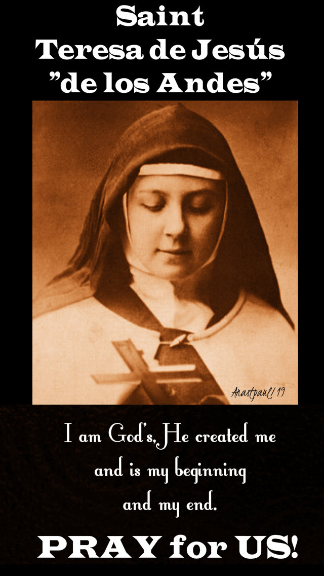 i am god's - st teresa de los andes pay for us 12 april 2019 no 2.jpg