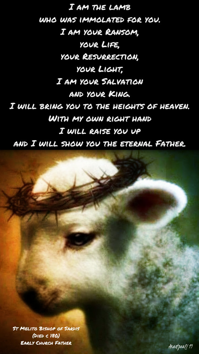 i am the lamb who was immolated for you - st melito 1 april 2019.jpg