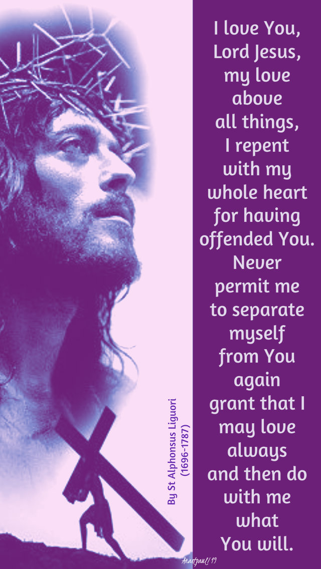 i love you lod jesus - st alphonsus 11 april 2019