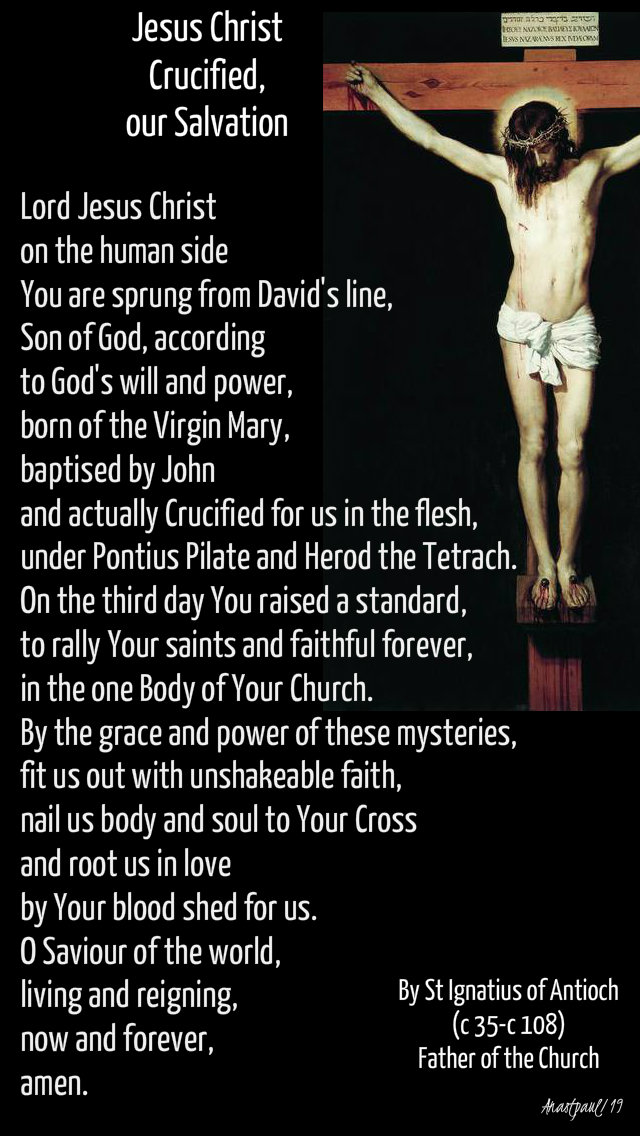 lord jesus christ, by st ignatius of antioch maundy thursday 18 april 2019.jpg