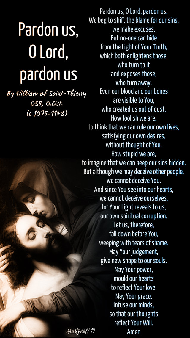 pardon us o lord pardon us by william saint thierry - 20 april 2019 holy sat.jpg