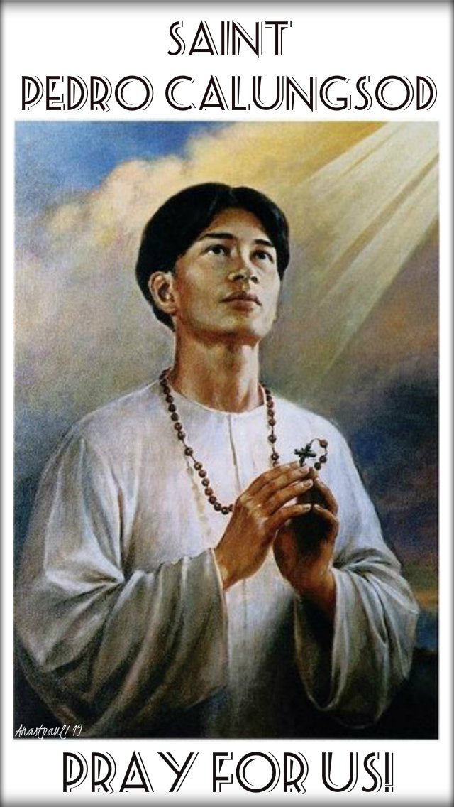 st pedro calungsod pray for us 2 april 2019