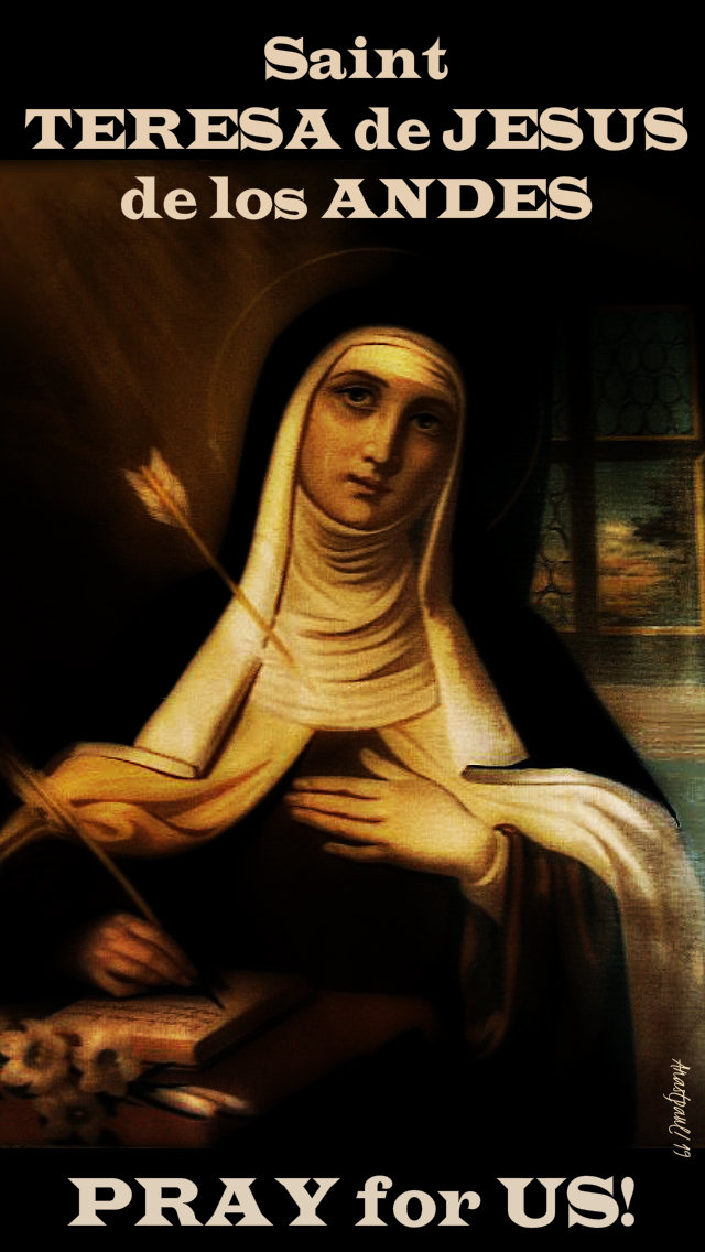 st teresa de jesus de los andes 12 april 2019 pray for us