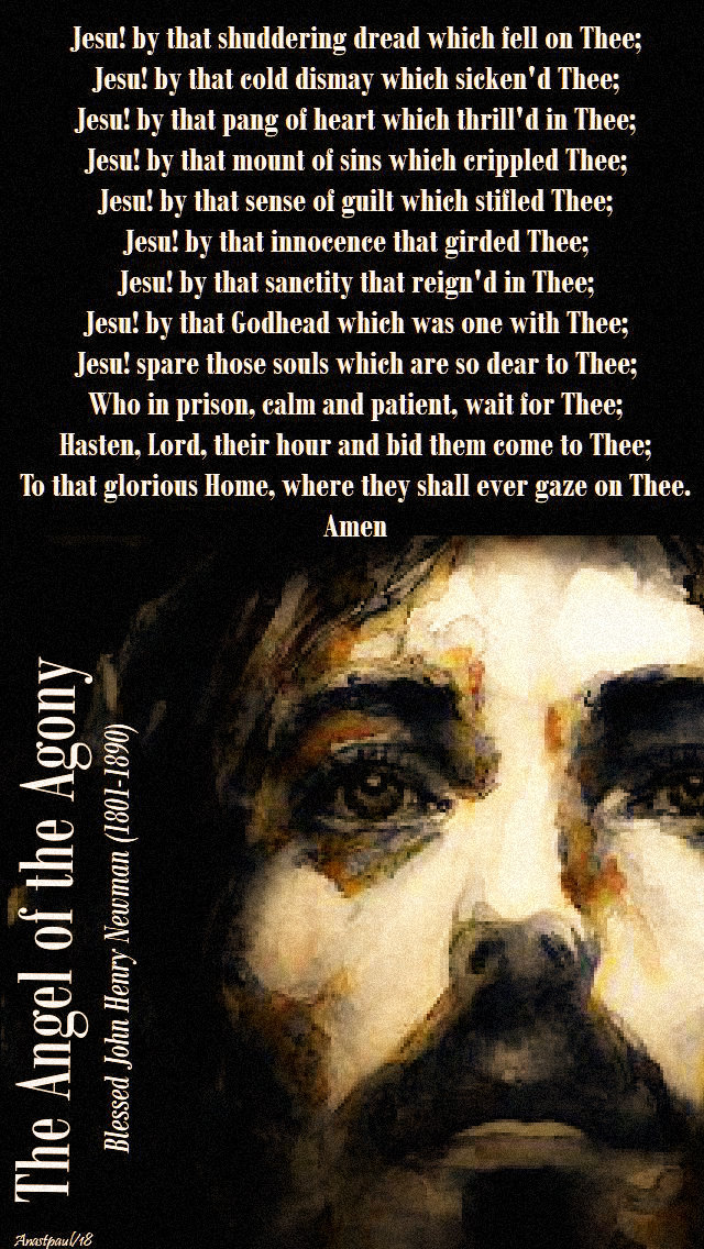 the-angel-of-the-agony-bl-john-henry-newman-good-friday-19 april 2018