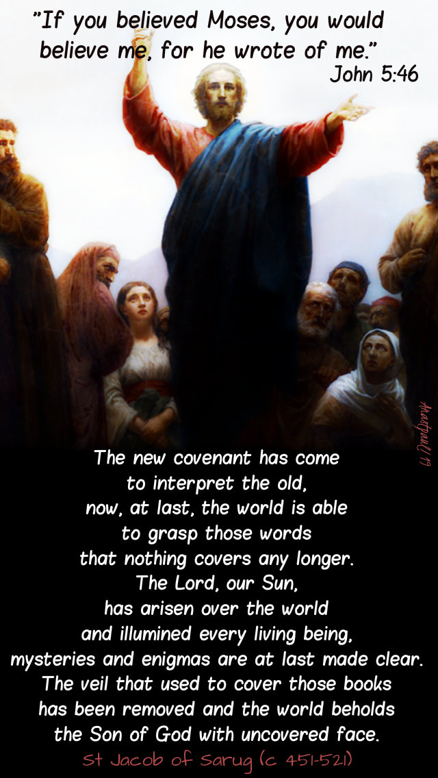 the new covenant has come to interpret the old john 5 46 thurs4thweeklent 4 april 2019.jpg