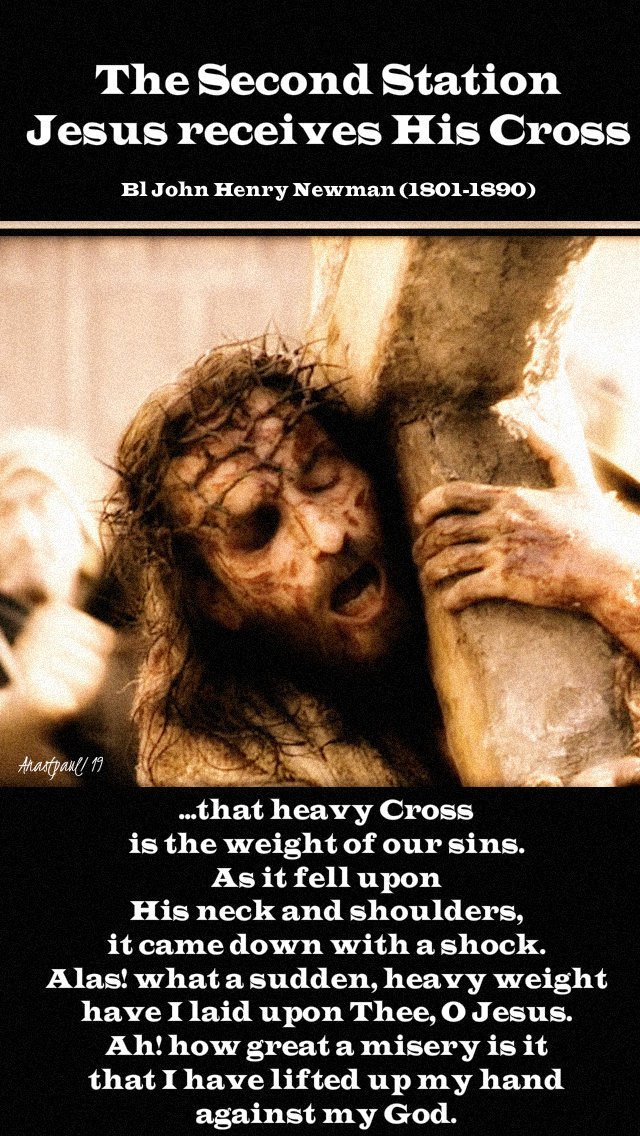 the second station jesus receives his cros - 12 april 2019 bl john henry newman.jpg