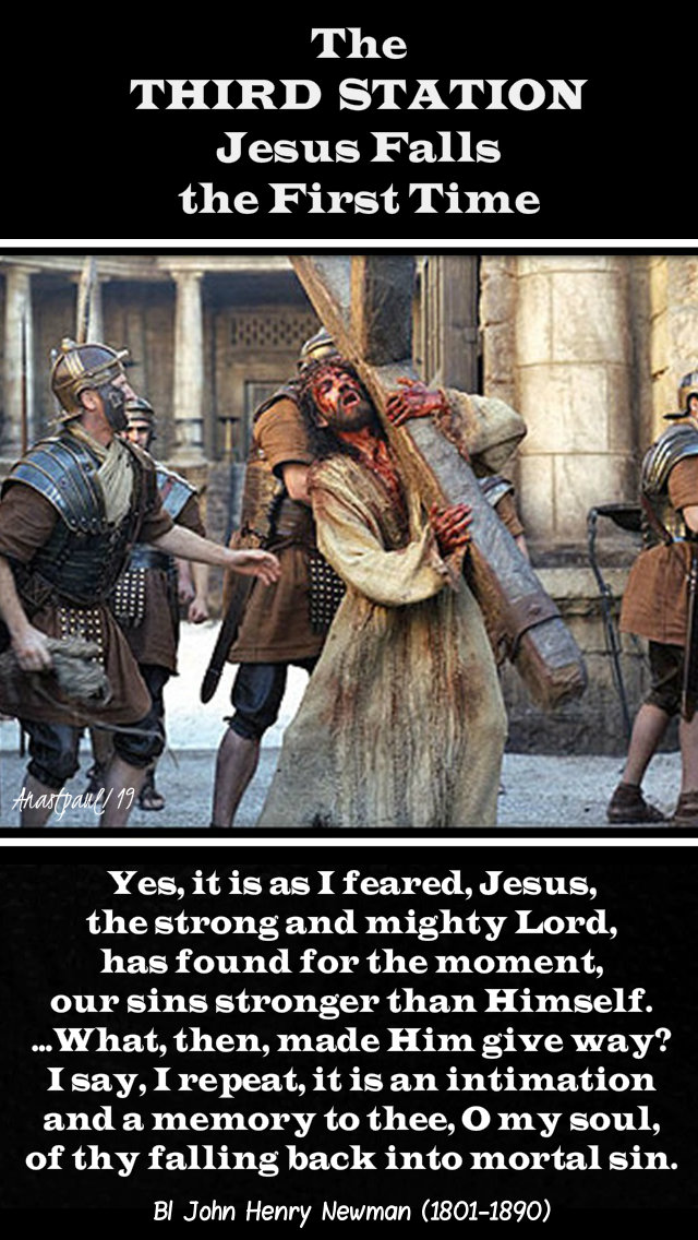 the third station jesus falls the first time - bl john henry newman 13 april 20195.jpg