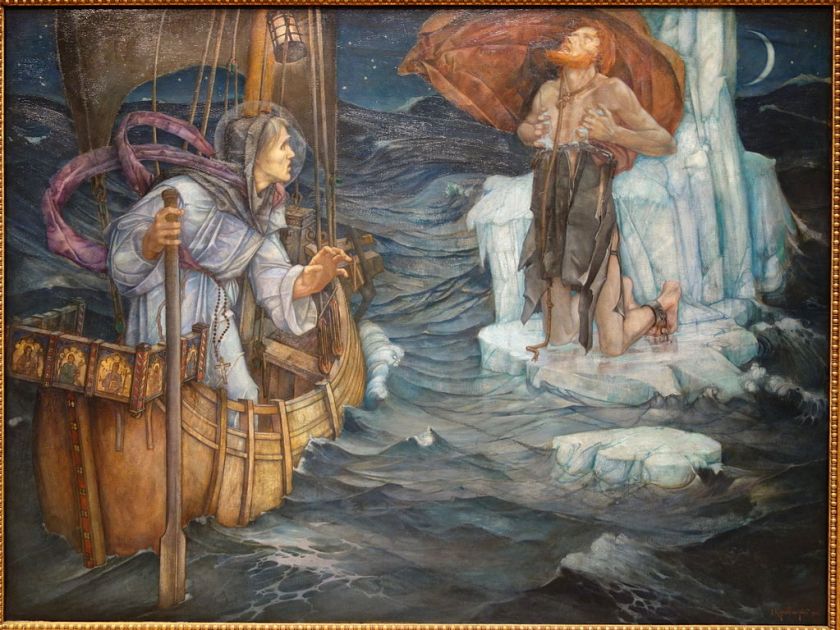 header The_Voyage_of_St._Brandan_by_Edward_Reginald_Frampton,_1908,_oil_on_canvas_-_Chazen_Museum_of_Art_-_DSC02356.JPG