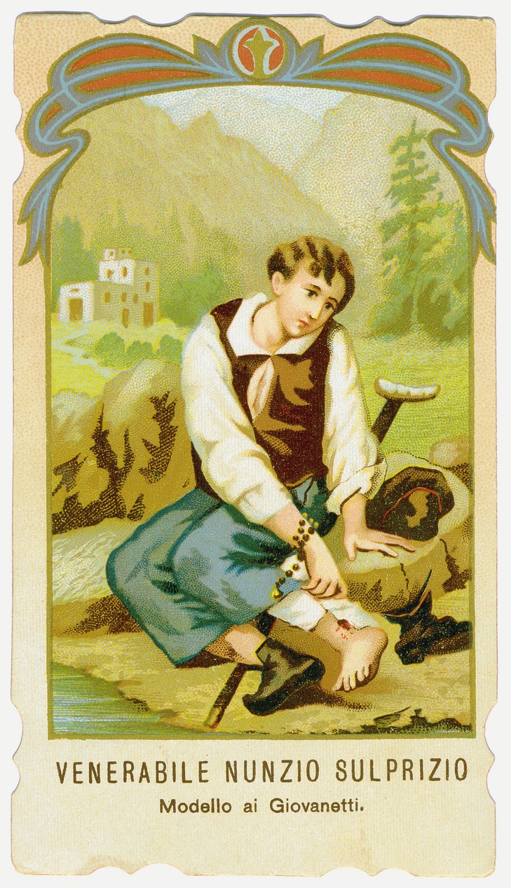 st nunzio sulprizio holy card