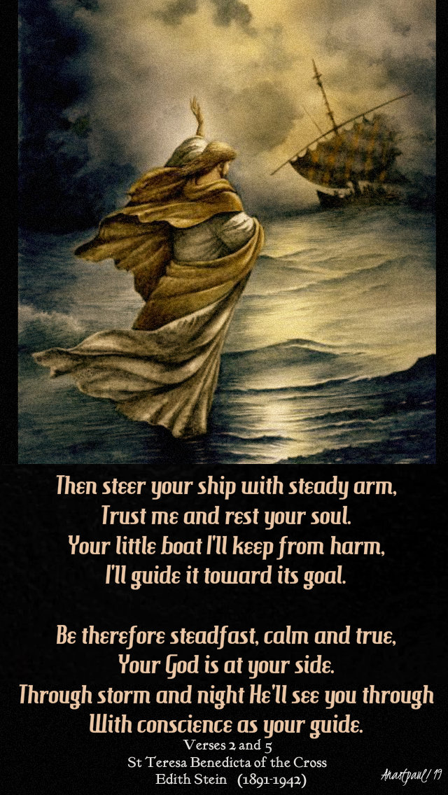 then steer your ship - st teresa benedicta of the cross - 4 may 2019 john 6 20.jpg