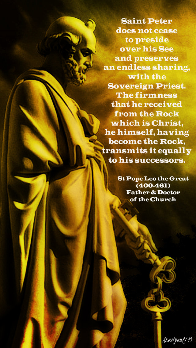 st peter does not ceasee to preside - st pope leo the great 29 june 2019 sts peter and paul.jpg
