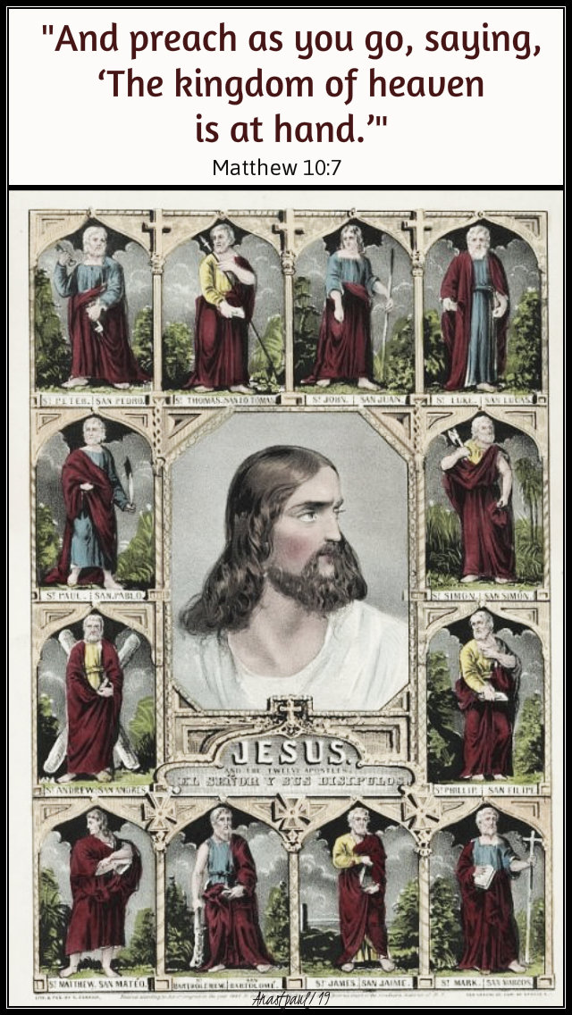 matthew 10 7 and preach as you go - 10 july 2019