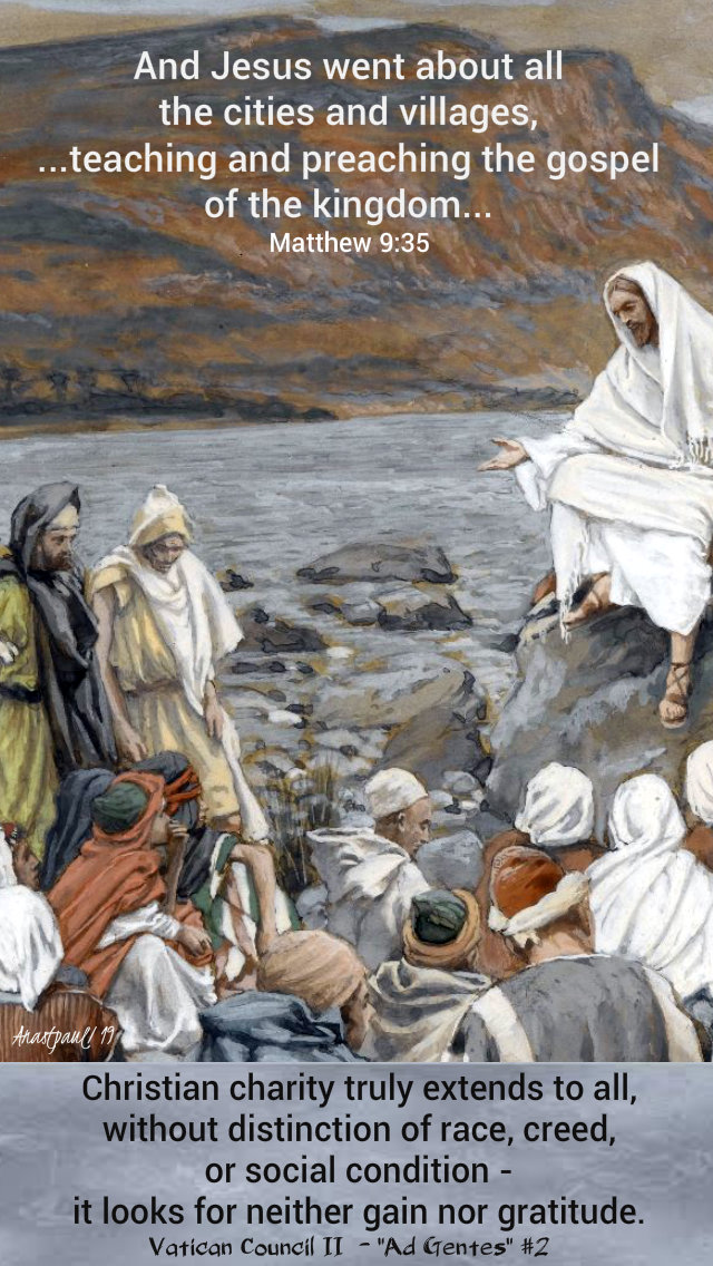 matthew 9 35 and jesus went about - christian charity ad gentes no 2 vat II 9 july 2019.jpg