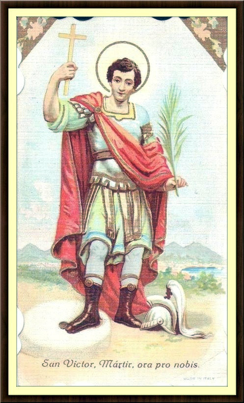 ST VICTOR HOLY CARD