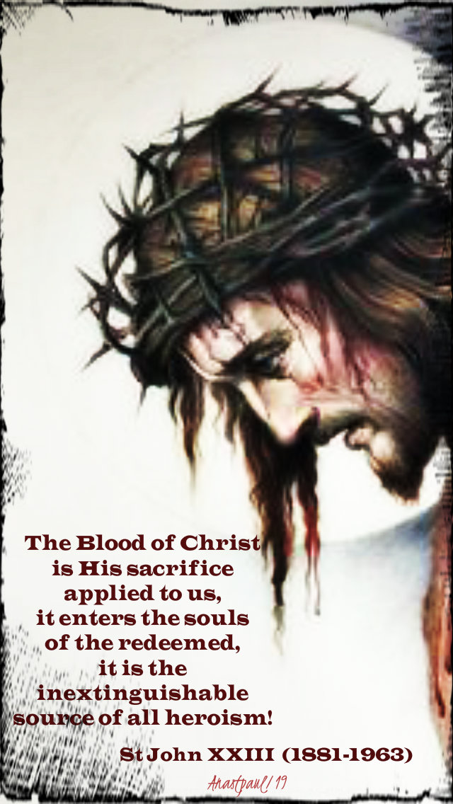 the blood of christ is his sacrifice - st john XXIII 1 july 2019.jpg