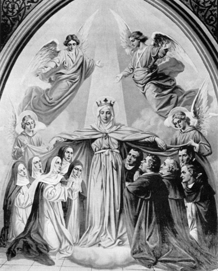 dominican saints and the blessed virgin