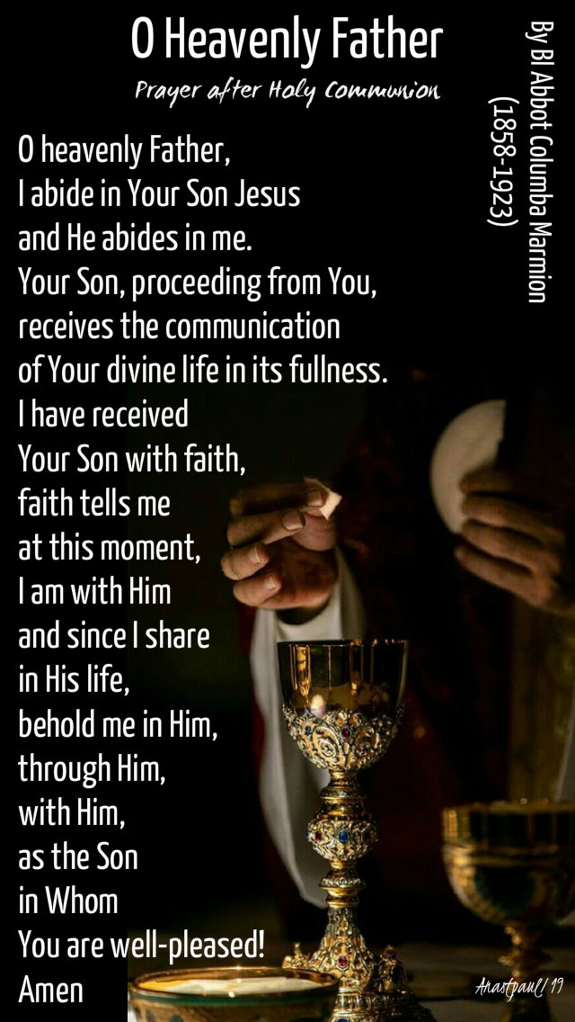 o heavenly father by al abbott marmion prayer after holy comm 1 sept 2019.jpg