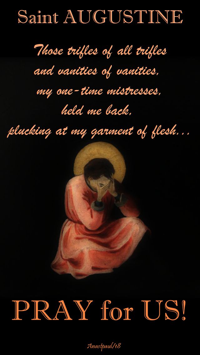 st augustine pray for us - 27 oct 2018