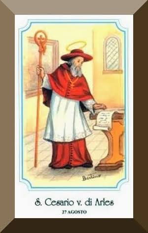st caesarius holy card