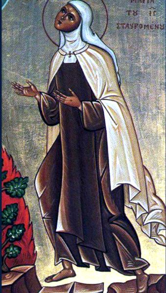 st mary of jesus crucified icon