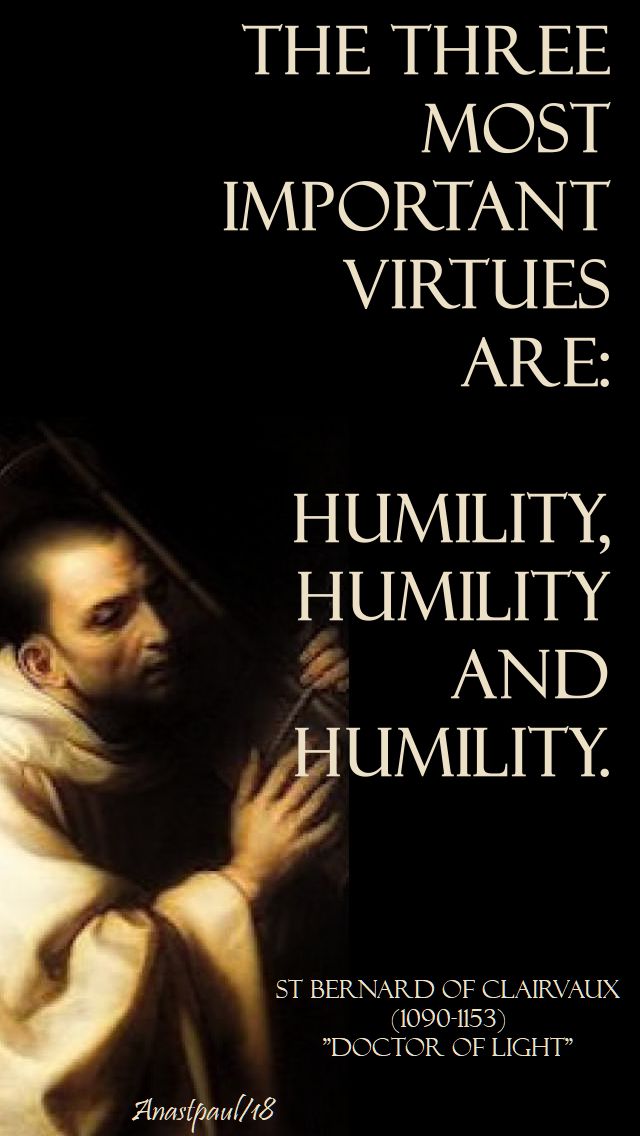 the-three-most-important-virtues-st-bernard-20-aug-2018 and 2019