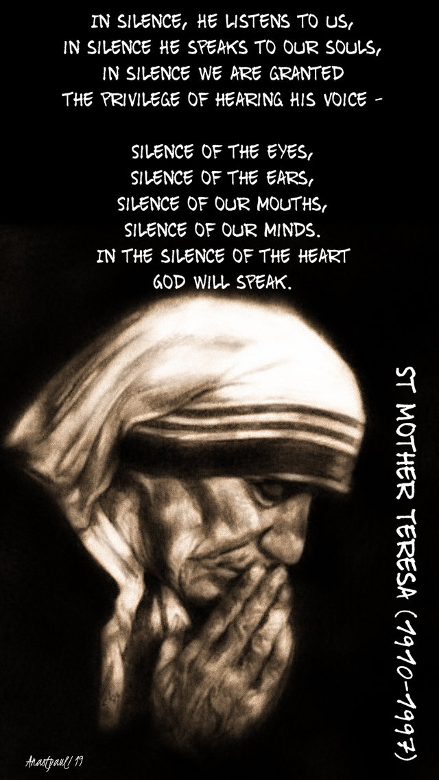 in silence - st mother teresa 10 sept 2019