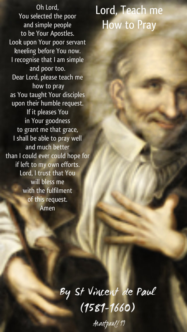 lord teach me how to pray - st vincent de paul - 27 sept 2019.jpg