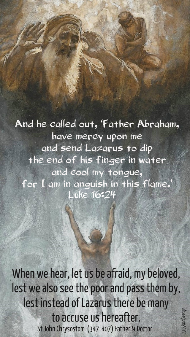 luke 16 24 and he called out fr abraham - let us be afraid - st john chrysostom 29 sept 2019.jpg