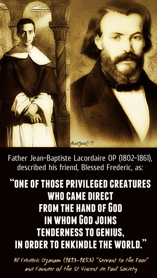 one of those priviliged creatures - bl frederic by jean baptiste lacordaire 9 sept 2019.jpg
