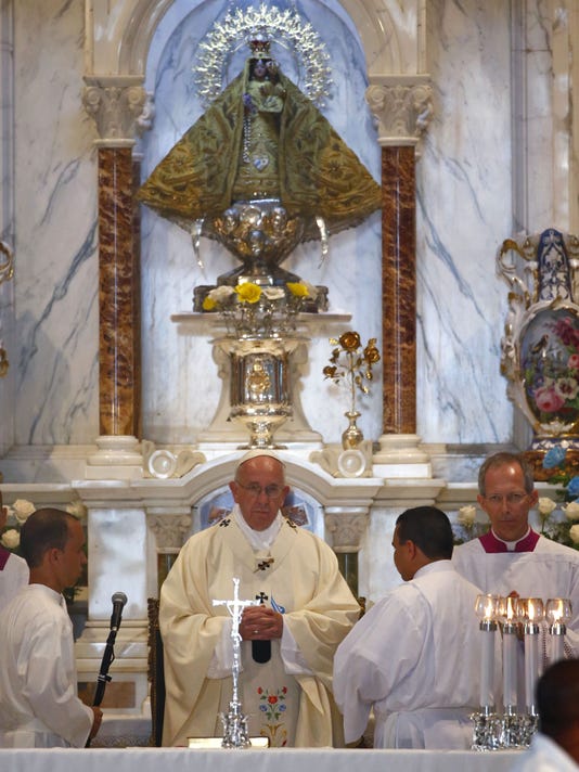 pope francis and our lady of charity