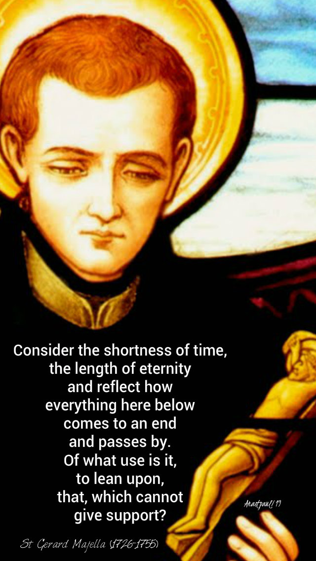 consider the shortness of time - st gerard majella 16 oct 2019.jpg
