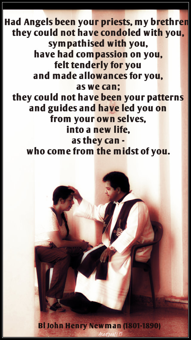 had angels been your priests bl john henry newman 6 oct 2019.jpg