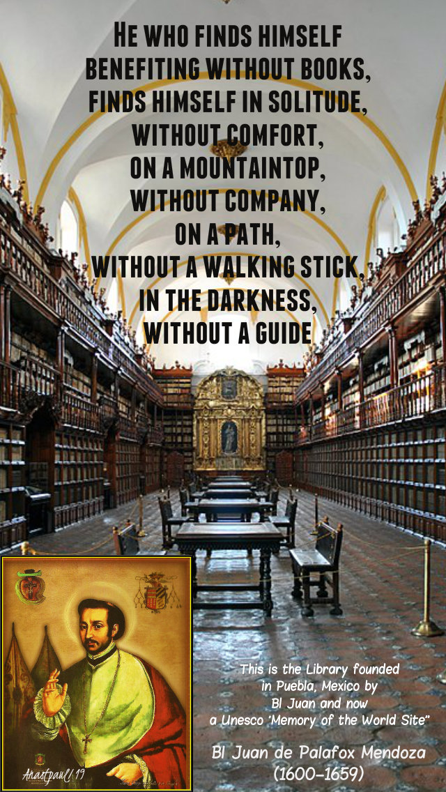 he who finds himself benefiting without books - bl juan mendoza 1 oct 2019.jpg