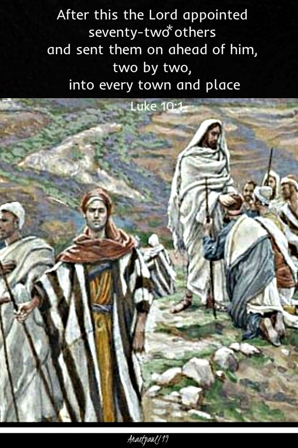 luke 10 1 after this the lord appointed 72 others - 3 oct 2019.jpg