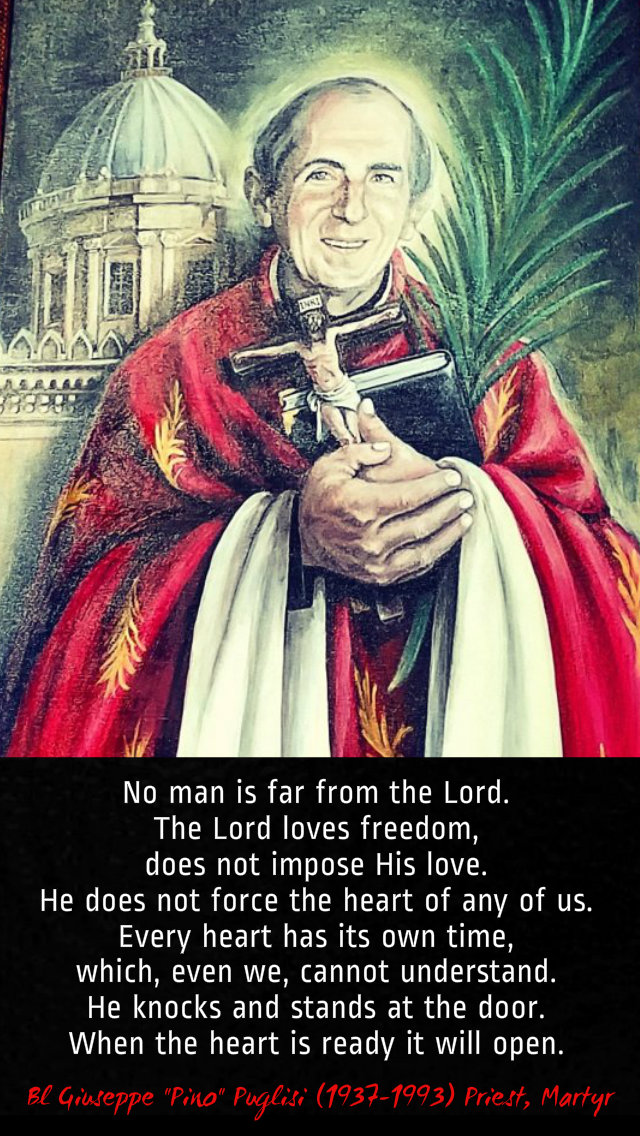 no man is far from the Lord - bl pino puglisi 21 oct 2019.jpg