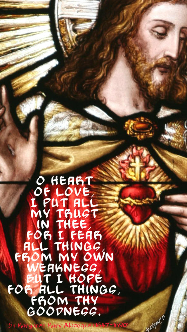 o heart of love i put all my trust in thee 16 oct 2019