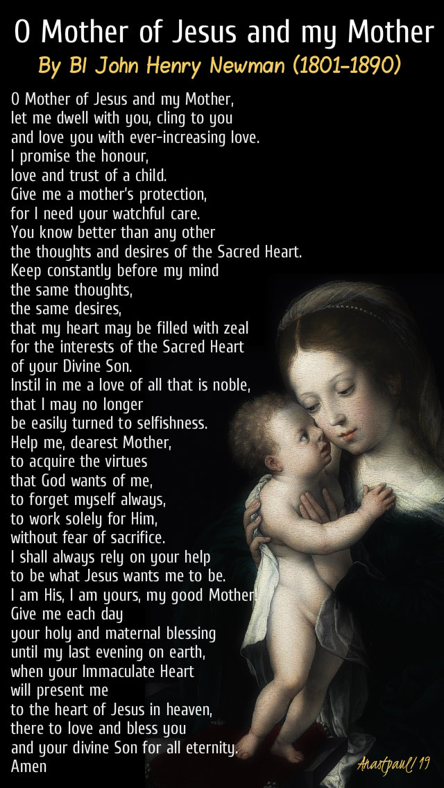 o mother of jesus ad my mother - 12 oct 2019 john henry newman .jpg