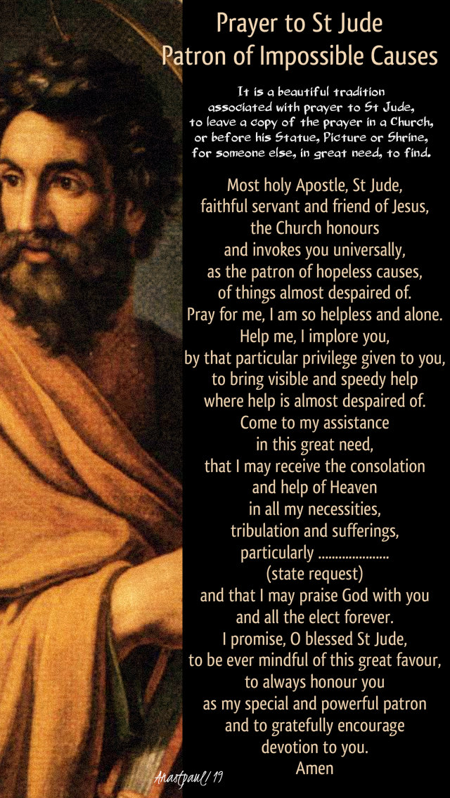 prayer to st jude - patron of impossible causes - 28 oct 2019.jpg