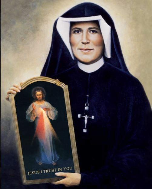 st faustina and the divine mercy image